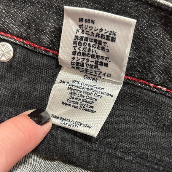 Paper Denim & Cloth Dark Gray Straight Leg Jeans Y2K - Picture 5 of 6